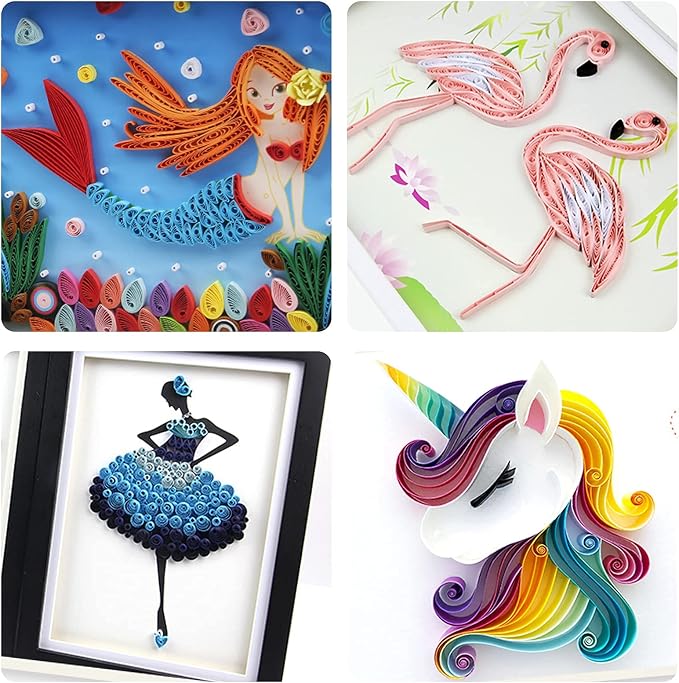 Zorfeter Multi-Color Quilling Paper Strips Kits, 3mm Width, 900 Strips - Image 6