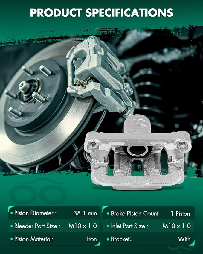 SCITOO 19B2994 19B2995 Rear Left & Right Disc Brake Calipers Assembly w/Bracket For Nissan For Frontier 2005-2018,For Nissan For Xterra 2005-2015,For Suzuki For Equator 2009-2012