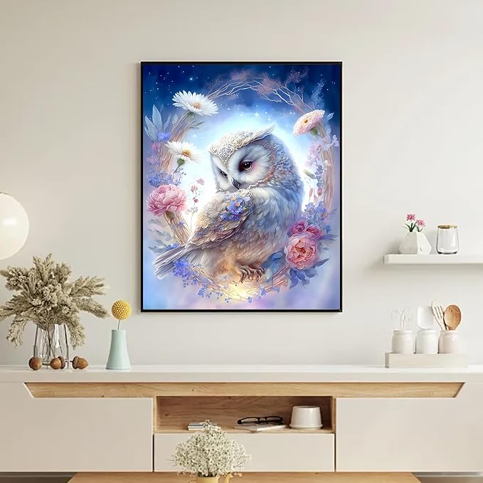VeGuude Diamond Art Kits for Adults, Full Drill Owl Diamond Painting Kits for - Image 2
