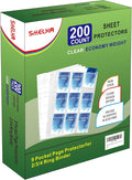 9 Pocket Page Protector, 200 Pack Trading Card Sleeves by SMELHA