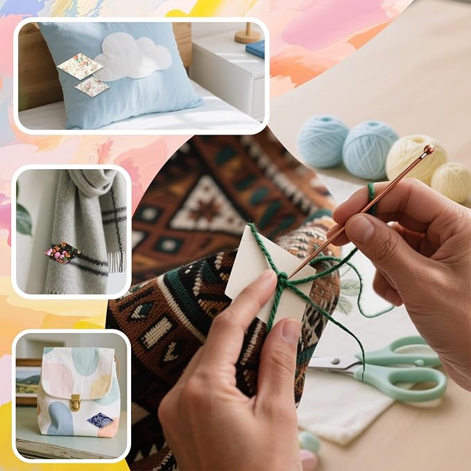 480pcs Paper Piecing Paper for Quilting Diamond 60 Degrees | (1", 1.5" and 2" - Image 6