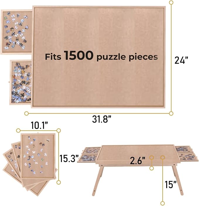 Puzzle Board 1500 Pieces, Jigsaw Puzzle Table - Image 5