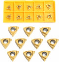 Lathe Threading Carbide Inserts:10 Pcs 11ER A60 1/4 Carbide Inserts for External Threading Holders CNC Cutting CNC Turning Tool