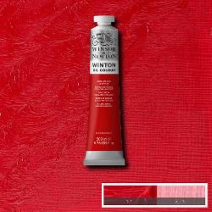 Winsor & Newton Winton Oil Color, 200ml Tube, Cadmium Red Deep Hue - Image 3