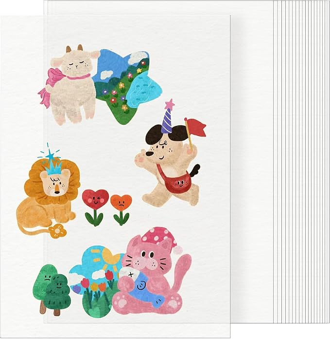 WISYOK 20pcs Shrinky Film, Shrink Plastic Sheets by WISYOK