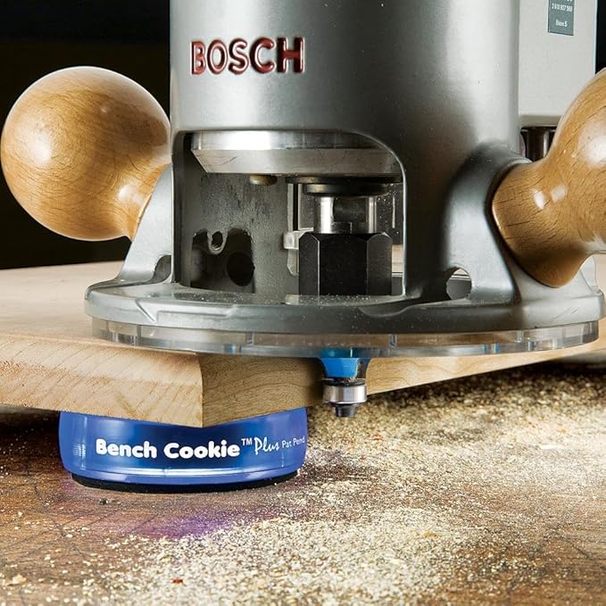 Rockler Work Bench Cookies Plus Work Grippers (4 Pack) – Rockler Bench Cookies Protect Workpiece from Scratches and Benchtop Debris - Woodworking Kit for Most Average-Sized Panels