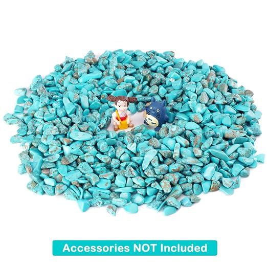 1 Lb Decorative Quartz Pebbles Irregular Shaped Turquoise Stones Small Tumbled - Image 6