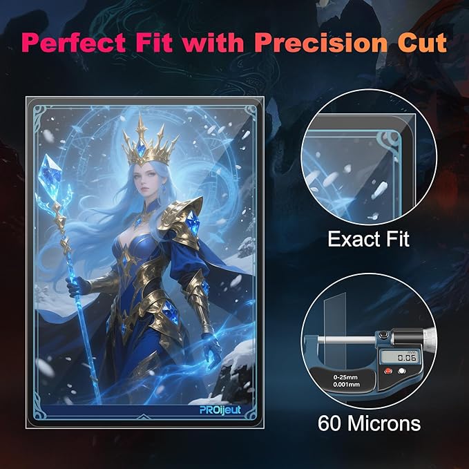 1200 Pack Card Sleeves Clear, Perfect Fit Inner Sleeves Ideal - Image 3