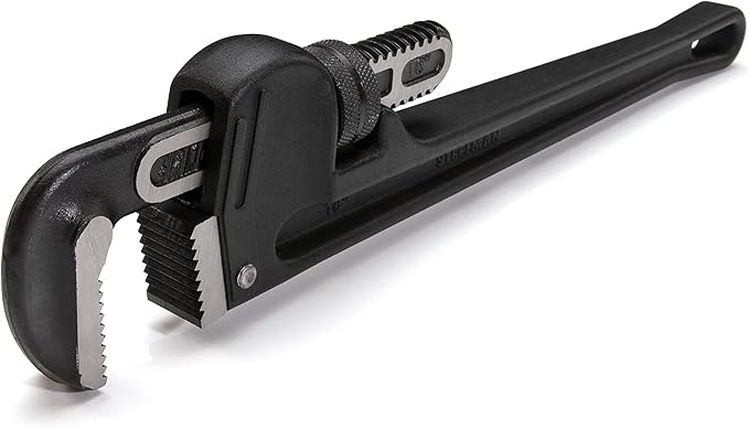 Steelman 60876 18-Inch Heavy-Duty Cast Aluminum Straight Handle Pipe Wrench