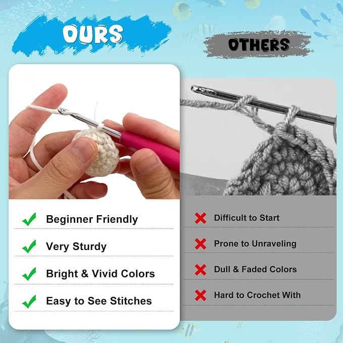 Totiro Crochet Kit for Beginners, Balloon Fish Amigurumi Starter Kit, Easy DIY - Image 3