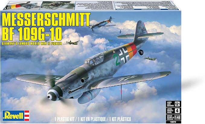 Revell 15873 Messerschmitt BF 109G-10 1:48 Scale 40-Piece Skill Level 4 Model - Image 5