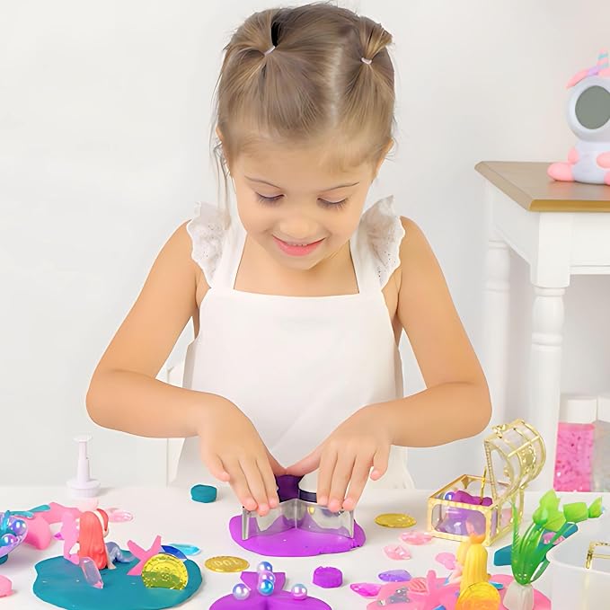Sensationally OT Mermaid Sensory Dough Kit Non-Toxic Dough - Image 5
