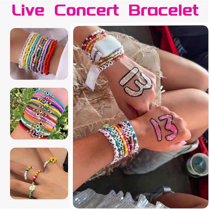 5mm Glass Beads Bracelet Making kit, 96 Colors 12800pcs Glass Seed Beads - Image 7