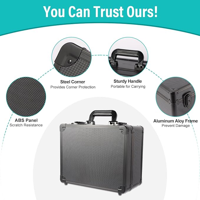 EcoVibe Graded Card Case, Aluminum Alloy Trading Card Storage Box - Image 5