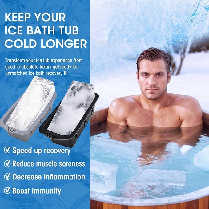 Large Ice Block Mold for Ice Bath Tub, Total 14.4 Lb Ice Block, Reusable Ice - Image 6