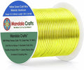 Mandala Crafts 16 Gauge Yellow Green Anodized Aluminum Craft Wire, 100 FT | by MandalaCrafts