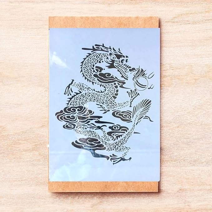 TIAMECH A4 Reusable Chinese Dragon Stencil - Image 8