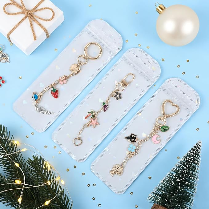Himake 645Pcs Charms Lip Gloss Keychain Making Kit, DIY Bag Charm Kit - Image 6