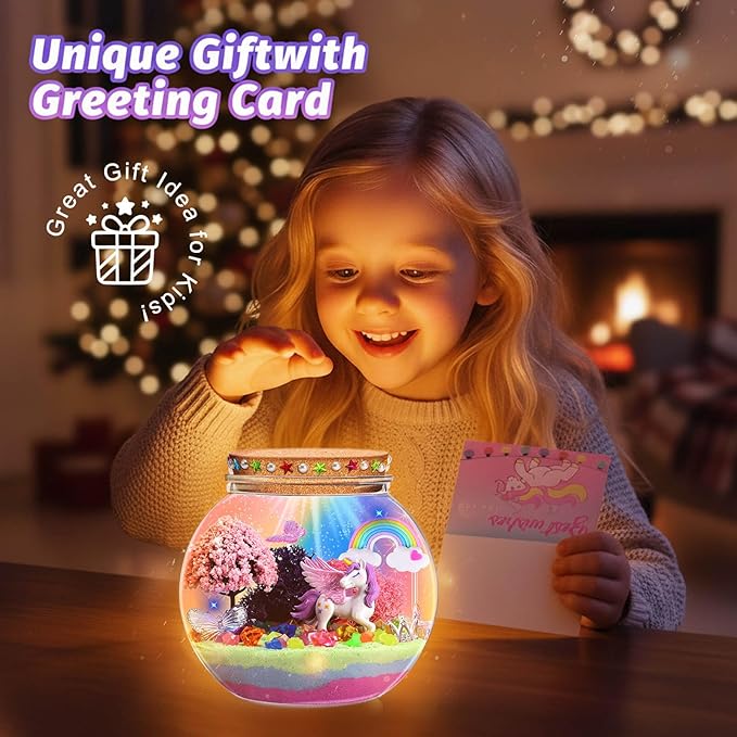 Unicorn Light-Up Terrarium Kit for Kids - Image 6