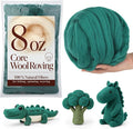 Core Wool for Needle Felting, 8 OZ Merino Wool Roving, Soft Felting Wool for by wonvoc