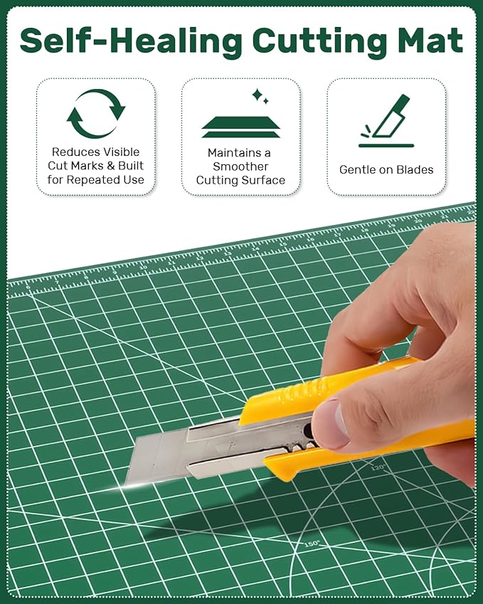 Self Healing Cutting Mat, Large Double-Sided Rotary Cutting Mat - Image 3