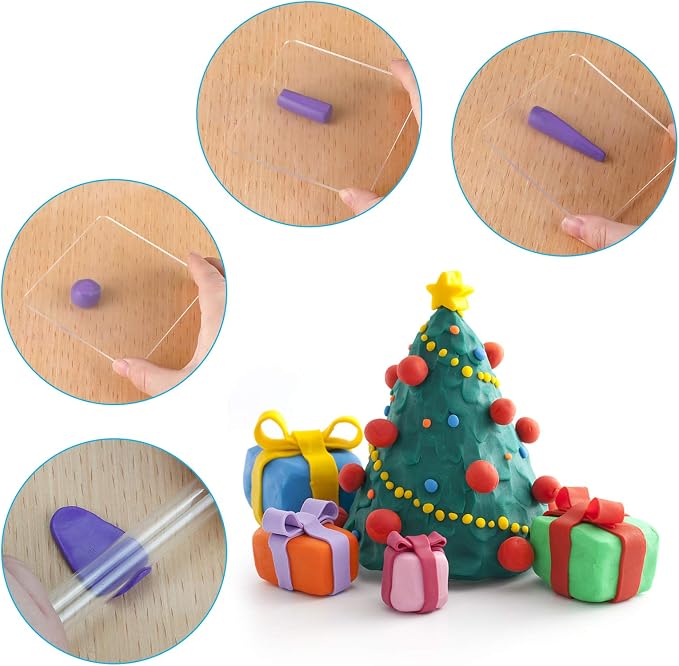 CiaraQ 60-Color Polymer Clay Oven Bake Modeling Kit | 12 sculpting tools - Image 6