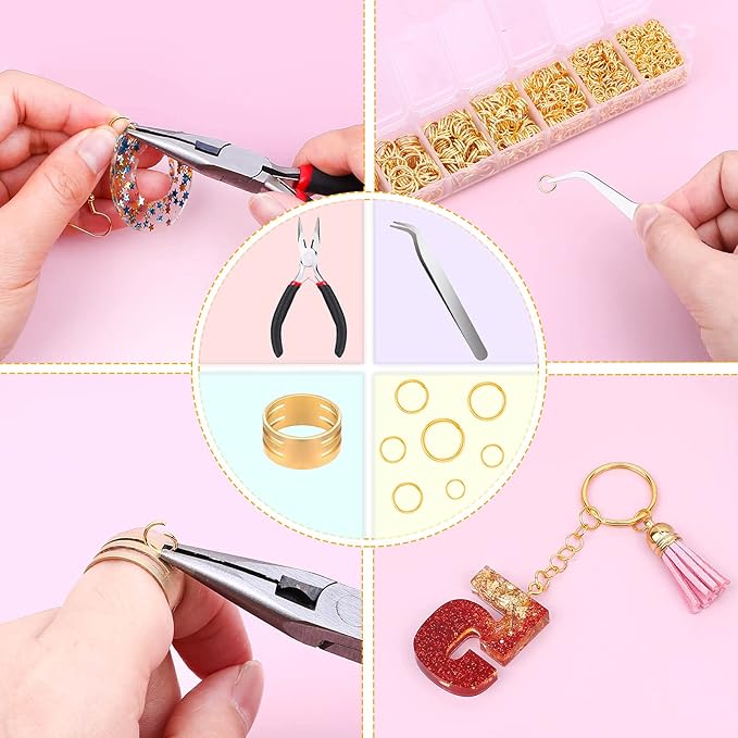Paxcoo Gold Jump Rings for Jewelry Making - Image 3