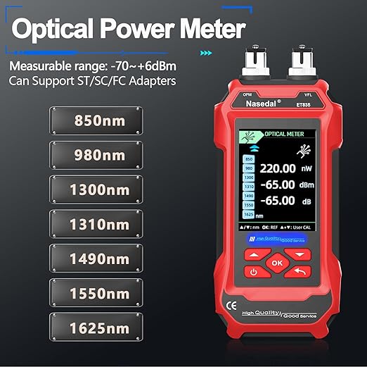 Network Cable Tester Ethernet Wire Tracer Cable Toner Generator RJ45 CAT5 CAT6 CAT7 CAT8 UTP STP RJ11 BNC Tester 3.5-inch Screen QC Test Cable Length Cable Maping Port Flashng Tester (ET835)