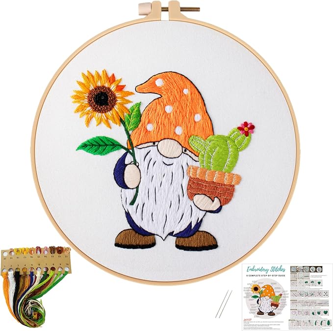Nuberlic Sunflower Embroidery Kit by Nuberlic