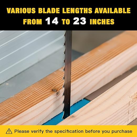 Dark Stone DS23432 Carbide-Tipped Band Saw Blade 111 Inch x 5/8 Inch, 2 TPI for Tough resaw