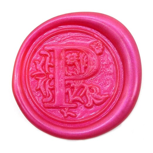Medieval Initial Alphabet Wax Seal Stamp, Brass Head Wooden Handle, - Image 2