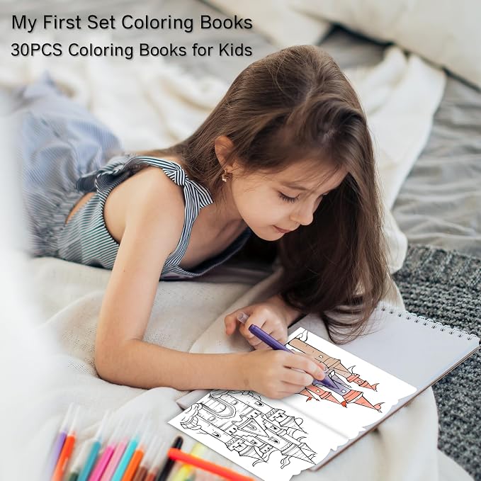 30Pcs Bulk Coloring Books for Kids Ages 3-4 4-8 8-12 Large Print Coloring Books - Image 6