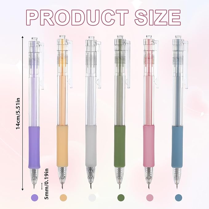 6 PCS Knife Pen Craft Cutting Tools, 6 Colors Creative Retractable Craft Paper - Image 2
