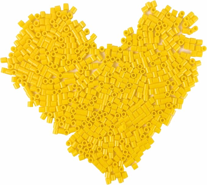 1000 Pcs 5mm Orange Yellow Melting Fuse Beads by Yowamho