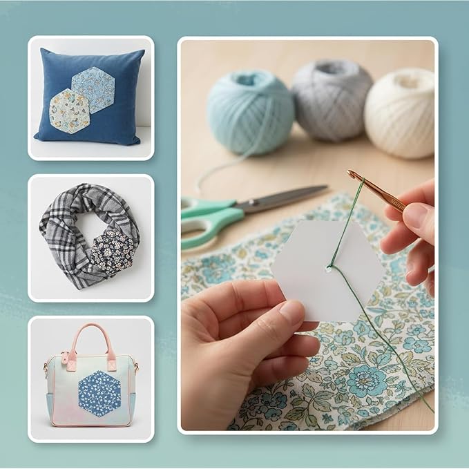 2050 PCS 1" Paper Piecing for Quilting DIY Patchwork Sewing Crafts for DIY - Image 7