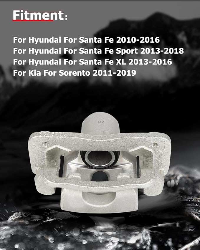 cciyu 19B6271S 19B6270S Rear Left & Right Brake Calipers With Bracket For Kia For Sorento 2014-2018