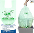 13 Gallon Compostable Tall Kitchen Trash Bags with Handle, 50 Count, Sturdy Biodegradable Garbage Bags for Food Scrap Waste, ASTM D6400, US BPI Certified