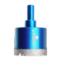 Dry Diamond Core Drill Bit Set,BRSCHNITT 1 2/3 Inch (43mm) Diamond Hole Saw Core Drill Bit with Triangle Shank for Porcelain Tile Ceramic Stone Granite Marble