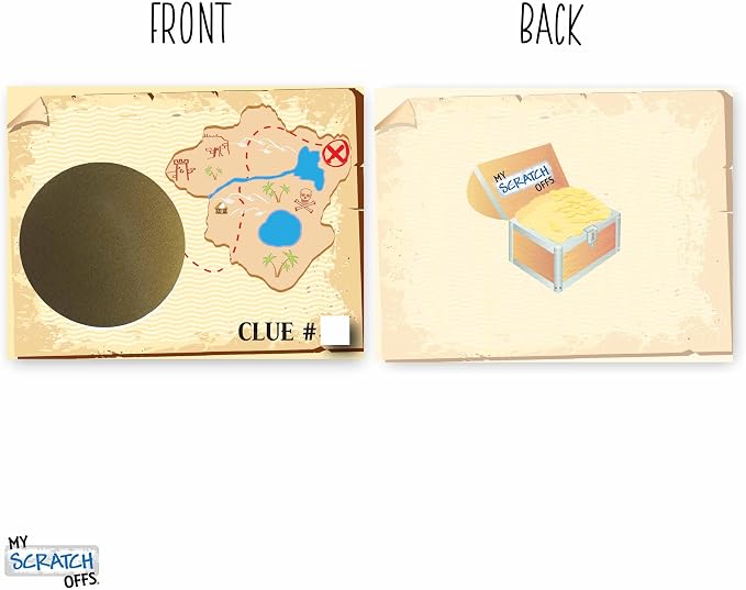Make Your Own DIY Treasure Map Scavenger Hunt Scratch Off ScratchNotes 20 Pack - Image 5