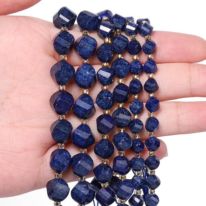 42pcs Natural Lapis Lazuli Stone Beads - Image 4