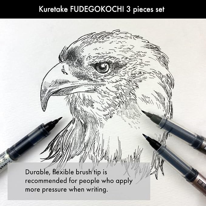 Kuretake Zig Inktober pen set, for Illustration, Manga Drawing, Lettering and - Image 6