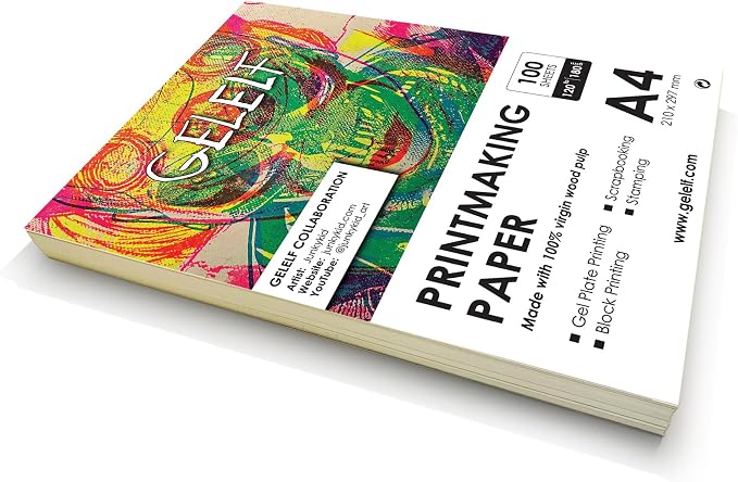 Printmaking Paper for Artwork, International A4 Gel Plate Printmaking - Image 2