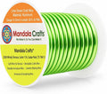 Mandala Crafts 8 Gauge Lime Green Anodized Aluminum Craft Wire, 32 FT | Colored by MandalaCrafts