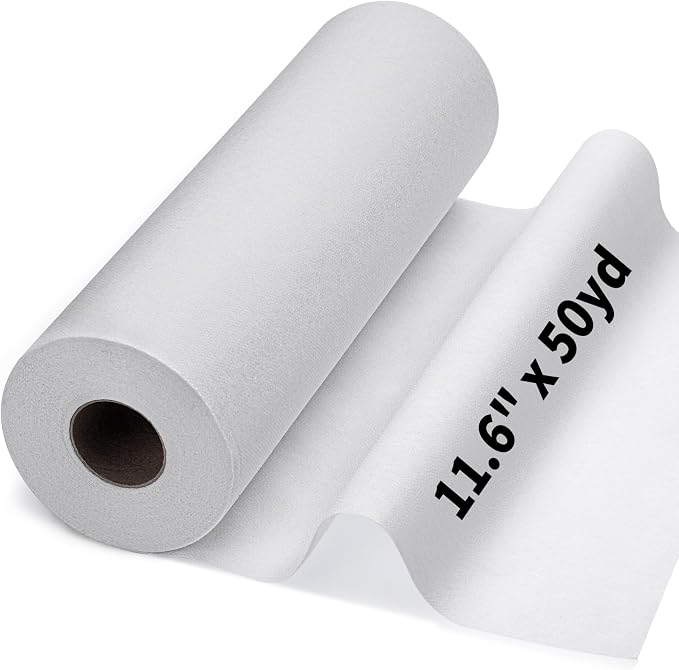 Medium Weight 11.6" x 50 yd White Fusible Interfacing by Jupean