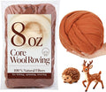 Wonvoc 8 OZ Merino Wool Roving, Core Wool by wonvoc