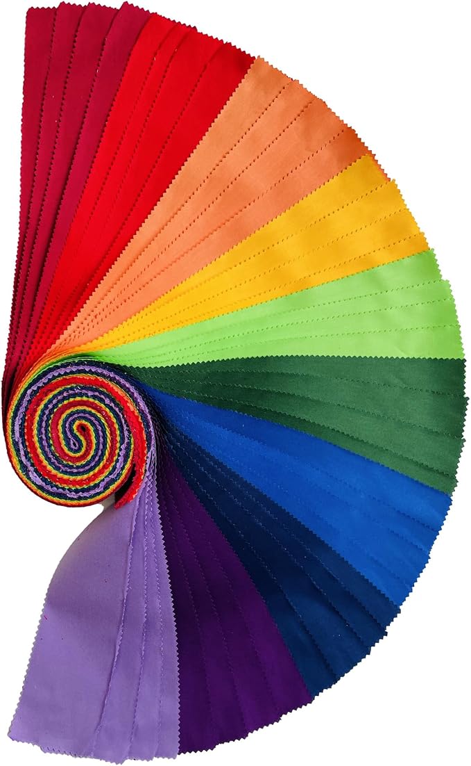 40 Strip Jelly Roll Fabric Strips - Image 2