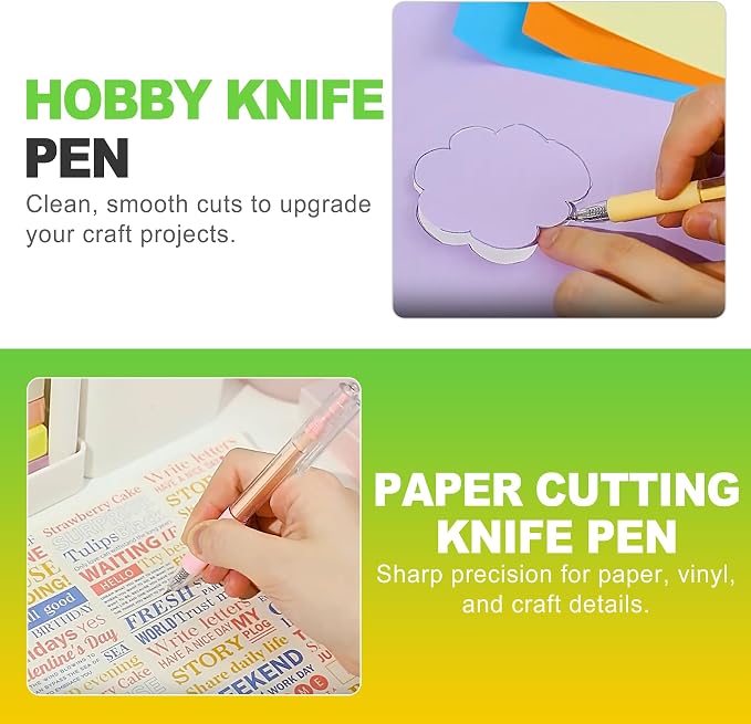 6 Pcs Craft Cutting Tool Set Precision Hobby Knife Pen - Image 5