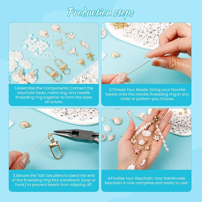 776PCS Ocean Keychain Making Kit - Image 4