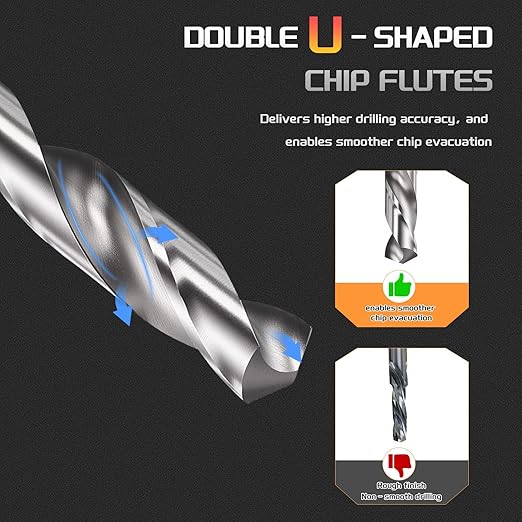 Drill Bit, 11.5mm Cutting Diameter, 4241 HSS 118° Cutting Angle Uncoated Bright Versatile Jobber Bits - (Applications: for Drilling Plastic Wood Soft Metal), 1-Pieces