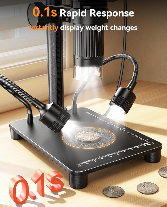 Elikliv Microscope with Weighing Scale, Digital Magnifier - Image 3